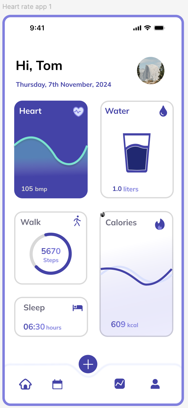 Homepage dashboard layout